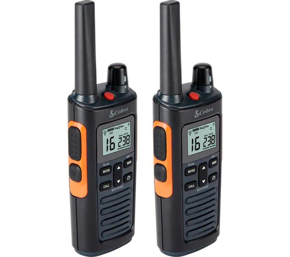 COBRA RX680 Walkie Talkies - Black & Orange image number 6 of 7