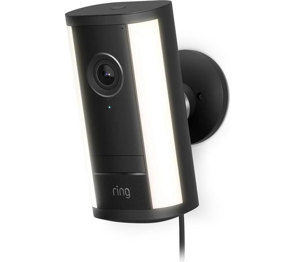 RING Spotlight Cam Pro (2nd Gen) 4K Ultra HD WiFi Security Camera - Plug-in, Black