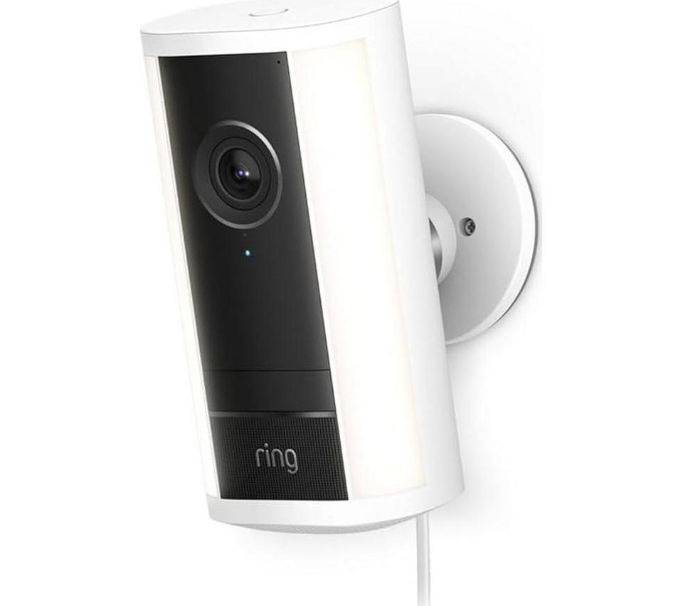 RING Spotlight Cam Pro 4K Ultra HD WiFi Security Camera - Plug-in (2nd Gen, White)