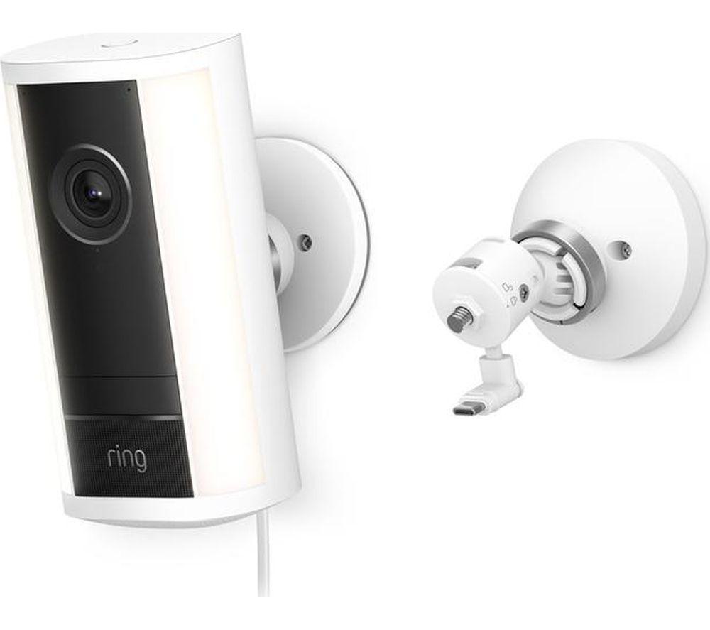 RING Spotlight Cam Pro 4K Ultra HD WiFi Security Camera - Plug-in (2nd Gen, White) image number 2 of 4