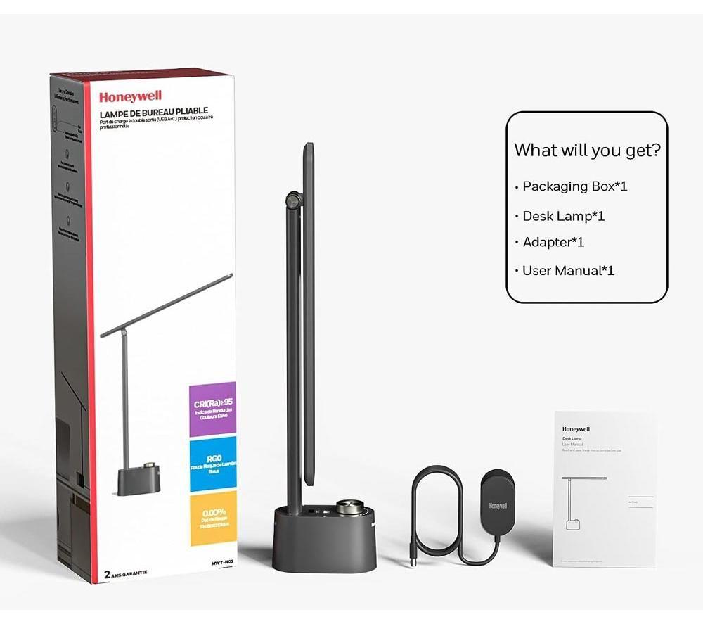 HONEYWELL HWT-H01 Desk Lamp - Black image number 3 of 4