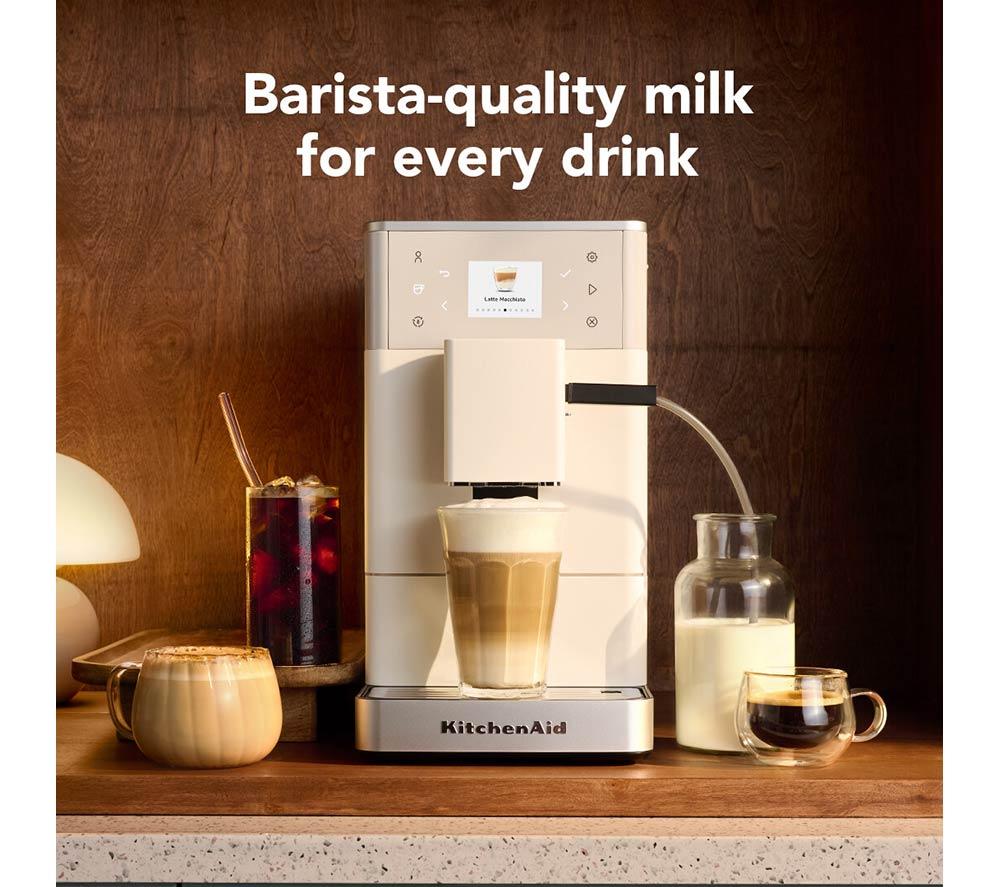 KITCHENAID KF3 5KES8453BPL Bean to Cup Coffee Machine - White Porcelain image number 4 of 9
