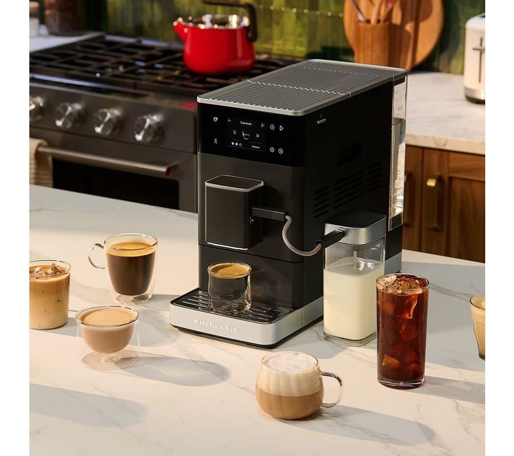 KITCHENAID KF4 5KES8454BBM Bean to Cup Espresso Machine - Matte Black image number 3 of 4