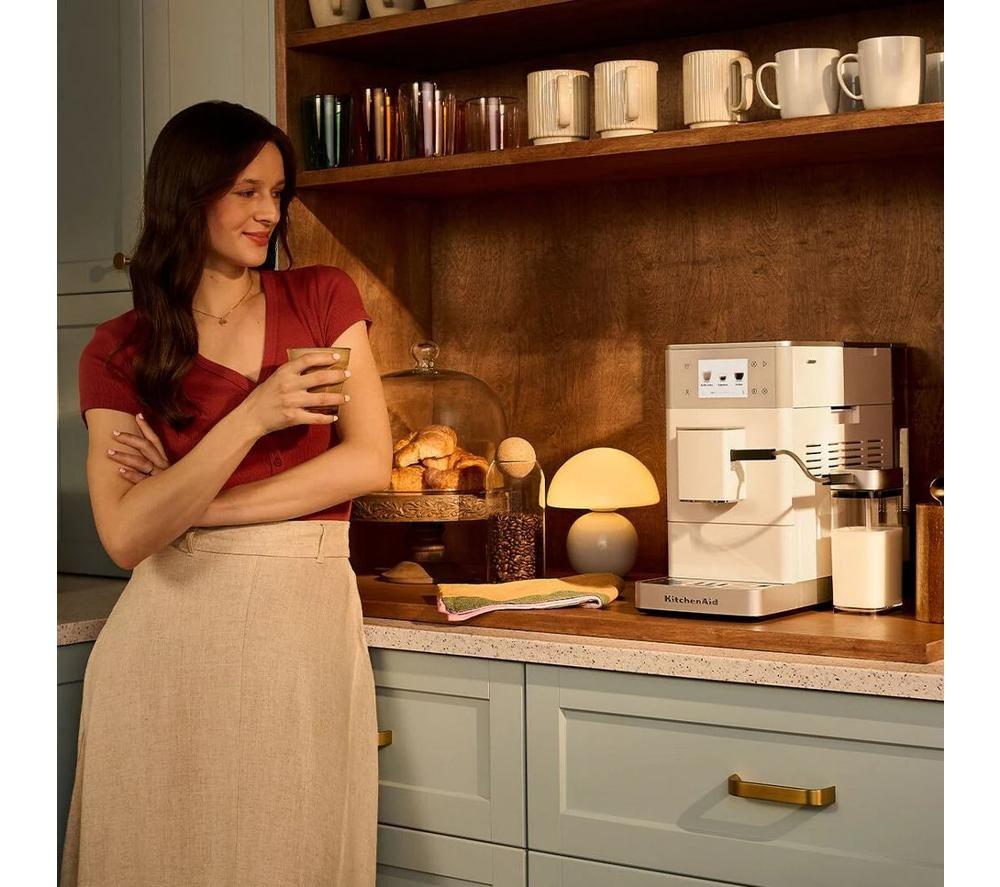 KITCHENAID KF4 5KES8454BPL Bean to Cup Espresso Machine - Porcelain White image number 2 of 4