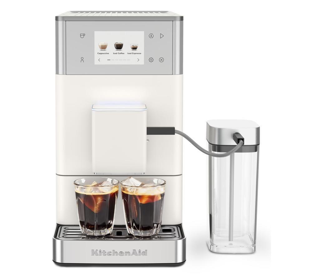 KITCHENAID KF4 5KES8454BPL Bean to Cup Espresso Machine - Porcelain White image number 3 of 4