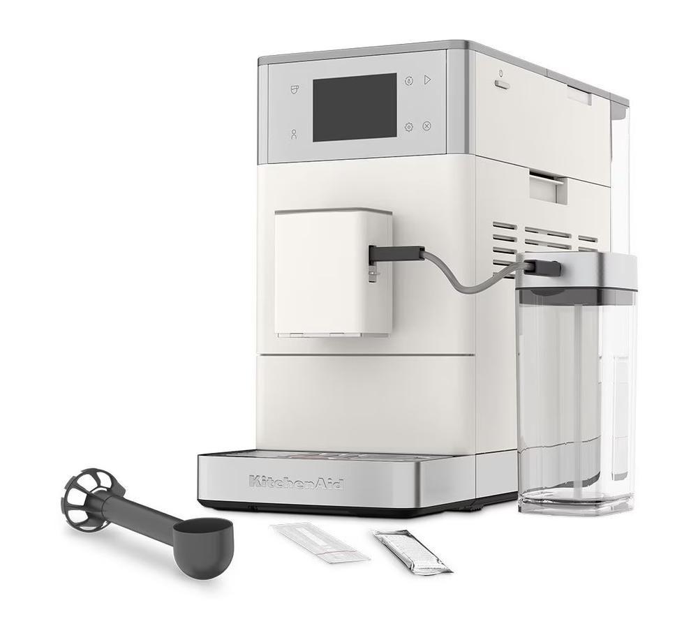 KITCHENAID KF4 5KES8454BPL Bean to Cup Espresso Machine - Porcelain White image number 4 of 4