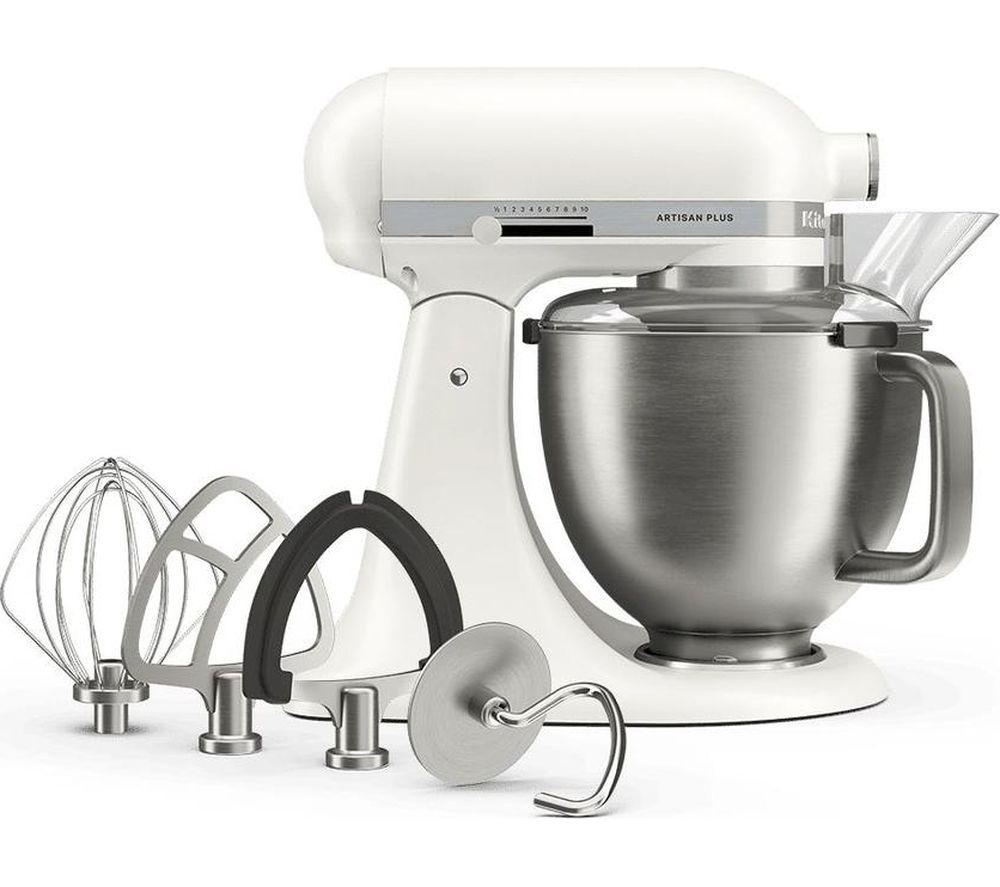 KITCHENAID Artisan Plus 5KSM50PKVBPL Stand Mixer - Porcelain White image number 4 of 7