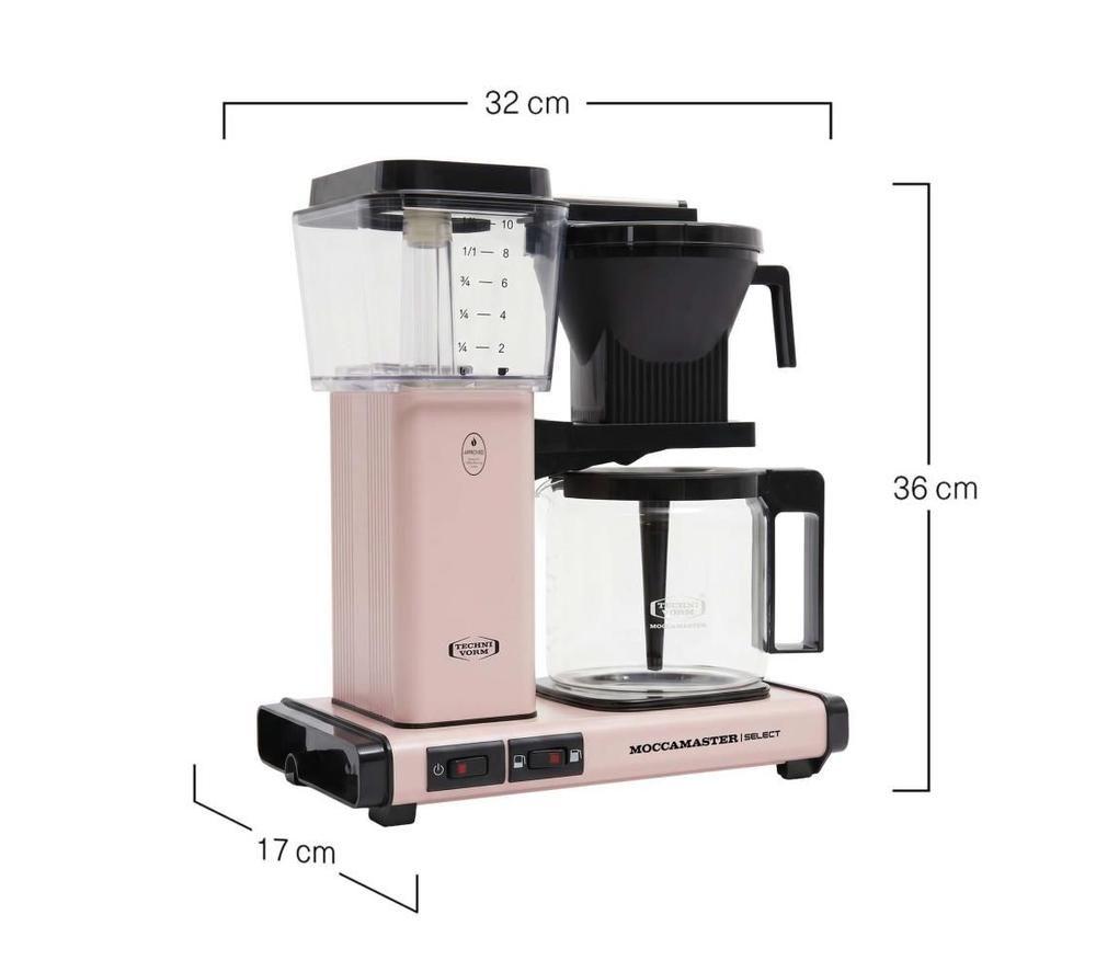 MOCCAMASTER KBG Select 53828 Filter Coffee Machine - Cherry Blossom image number 3 of 3