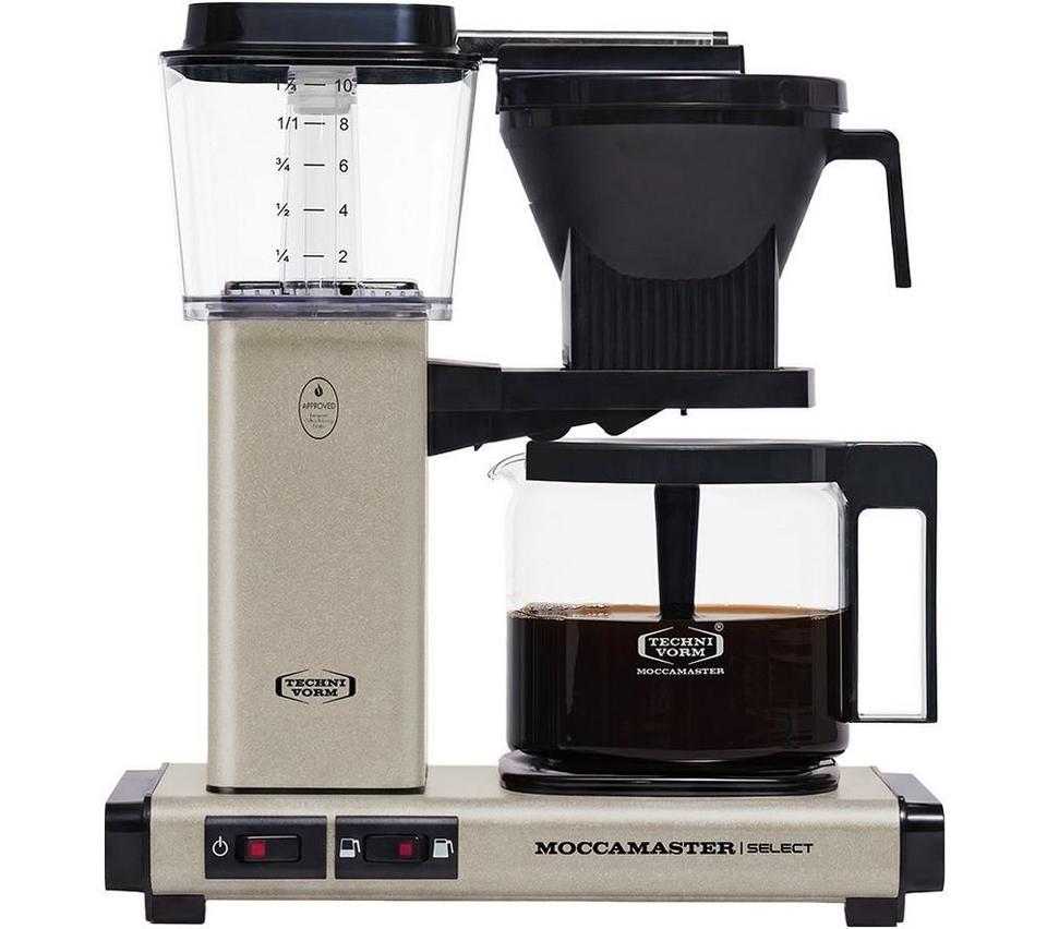 MOCCAMASTER KBG Select 53830 Filter Coffee Machine - Sandstone
