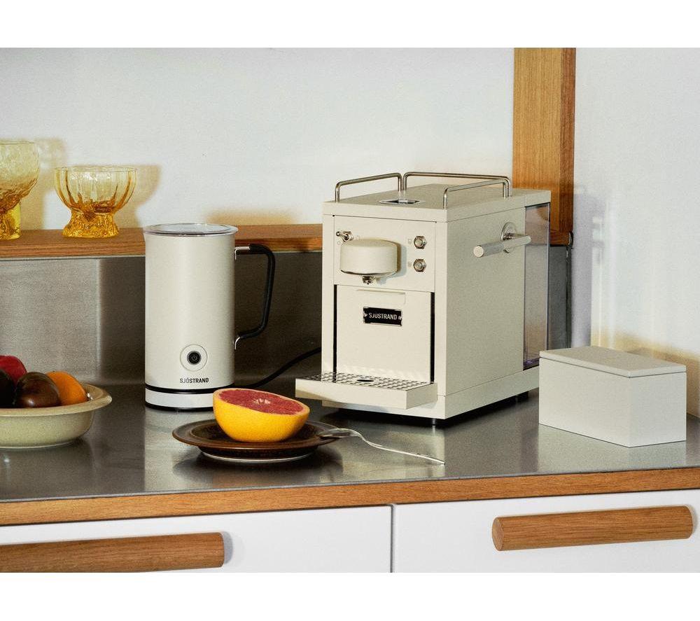 SJOSTRAND The Original 2.0 Pod Coffee Machine - Beige image number 3 of 5