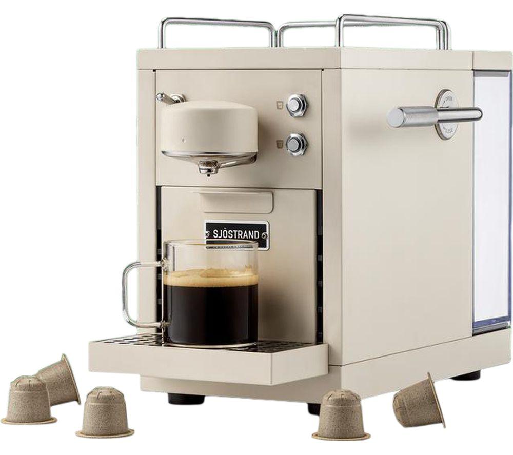 SJOSTRAND The Original 2.0 Pod Coffee Machine - Beige image number 5 of 5