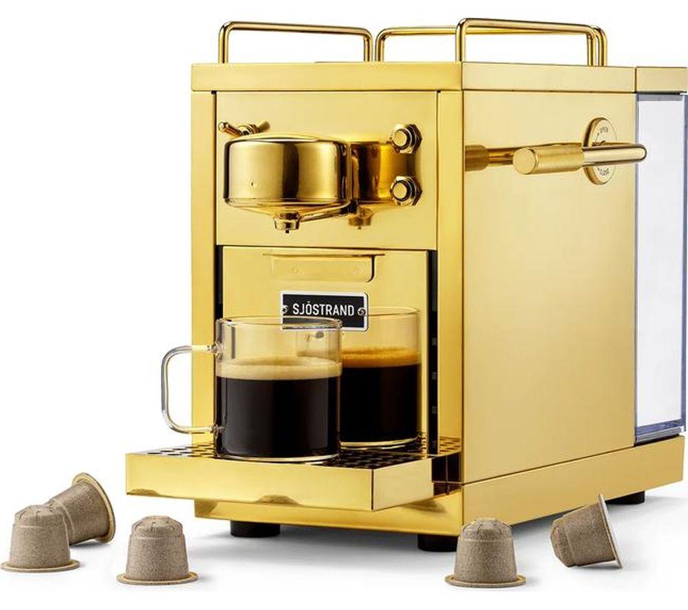 SJOSTRAND The Original 2.0 Pod Coffee Machine - Brass image number 5 of 5