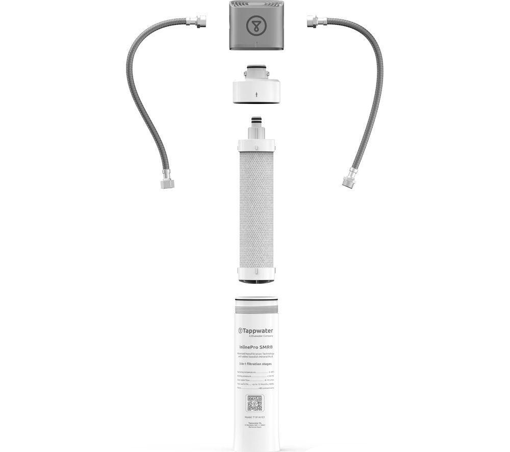 TAPPWATER InlinePro SMR Under-Sink Water Filter - White & Silver image number 6 of 6