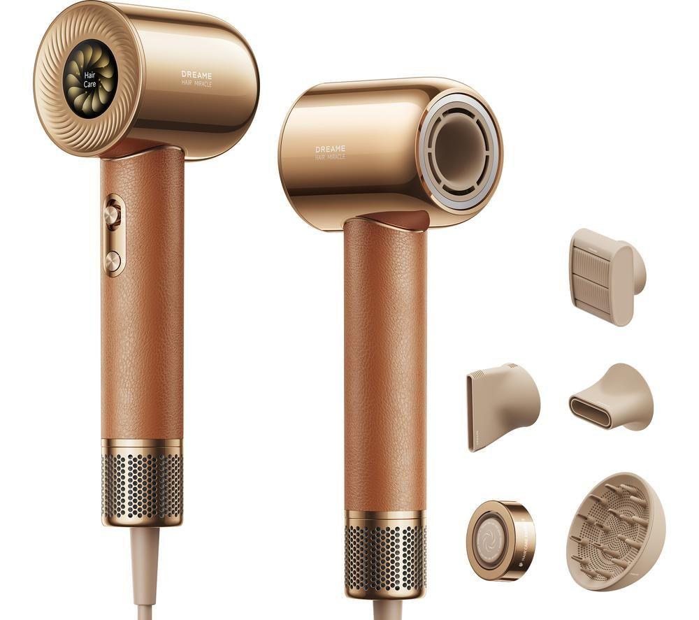 Dreame Hair Miracle Ahd9 Hair Dryer Set - Gold, Gold