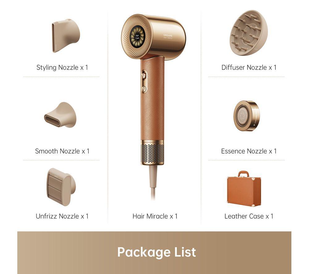 DREAME Hair Miracle AHD9 Hair Dryer Set - Gold image number 6 of 6
