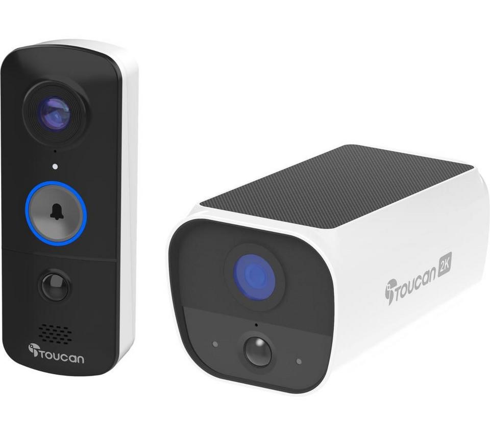 TOUCAN S5 2K Quad HD Wireless Security Camera & V3 Video Doorbell & Chime Bundle