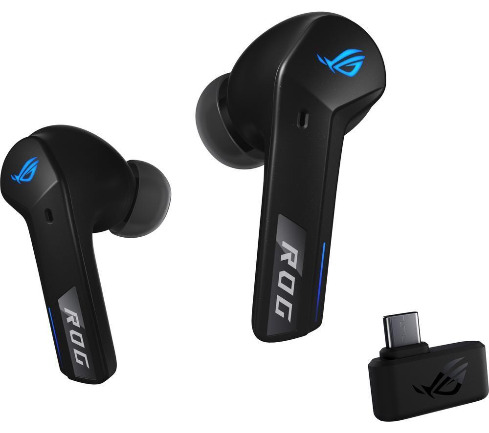 ASUS ROG 90YH03Y0-BTUA00 True Wireless Cetra SpeedNova Gaming Earbuds - Black image number 2 of 4
