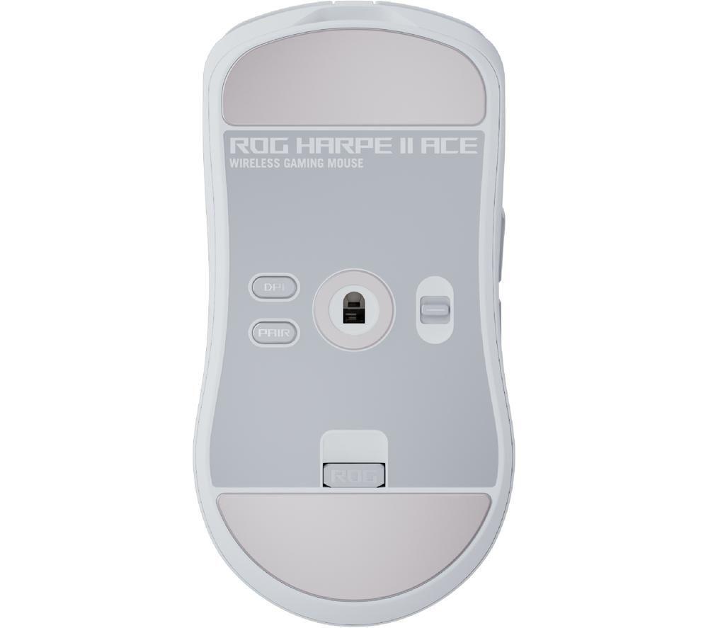ASUS ROG Harpe II Ace RGB Wireless Laser Gaming Mouse - Moonlight White image number 3 of 6