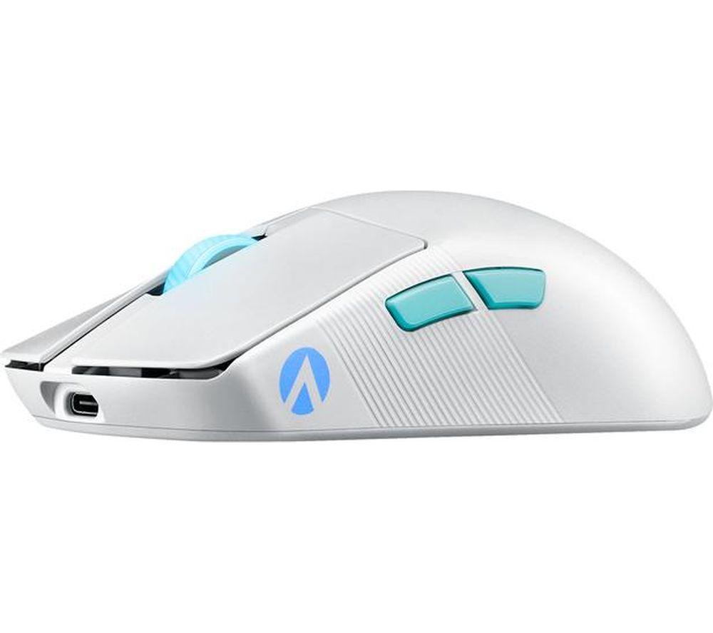 ASUS ROG Harpe Ace Aim Lab Edition RGB Wireless Laser Gaming Mouse - White image number 4 of 7