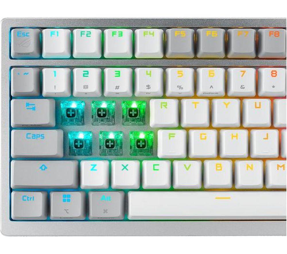 ASUS ROG Azoth Wireless Mechanical Gaming Keyboard - White image number 7 of 8