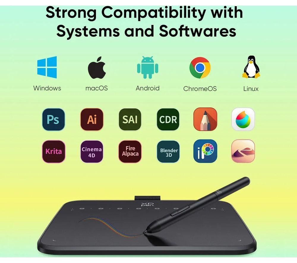 XP-PEN Deco 640 Graphics Tablet - Black image number 8 of 13