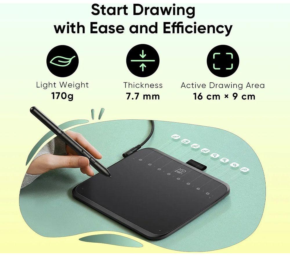 XP-PEN Deco 640 Graphics Tablet - Black image number 10 of 13