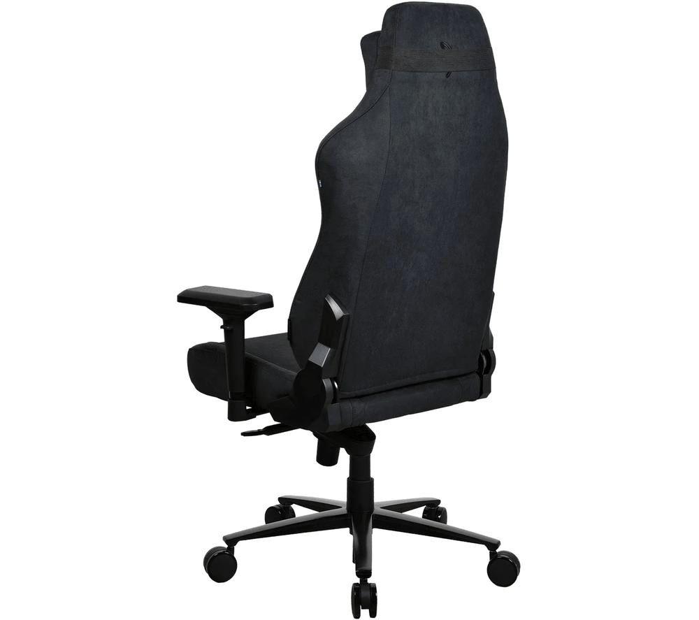 AROZZI Vernazza XL Supersoft Fabric Gaming Chair - Pure Black image number 3 of 5
