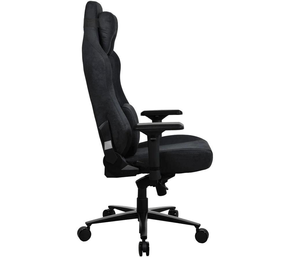AROZZI Vernazza XL Supersoft Fabric Gaming Chair - Pure Black image number 4 of 5