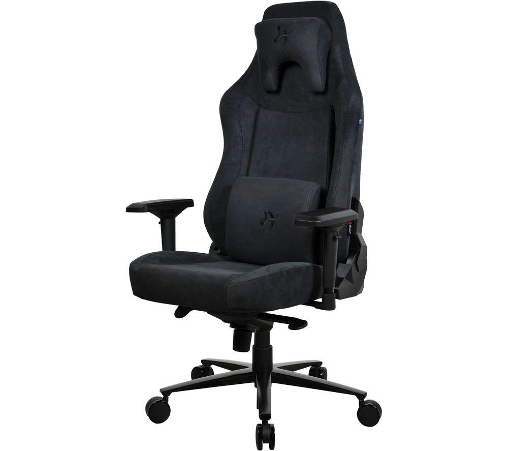 AROZZI Vernazza XL Supersoft Fabric Gaming Chair - Pure Black image number 5 of 5
