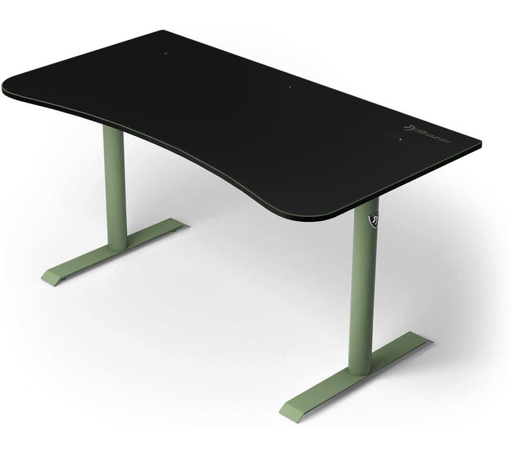 AROZZI Arena Medium Gaming Desk - Green & black image number 6 of 7