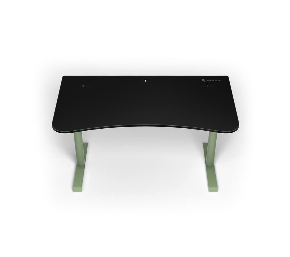 AROZZI Arena Medium Gaming Desk - Green & black image number 7 of 7