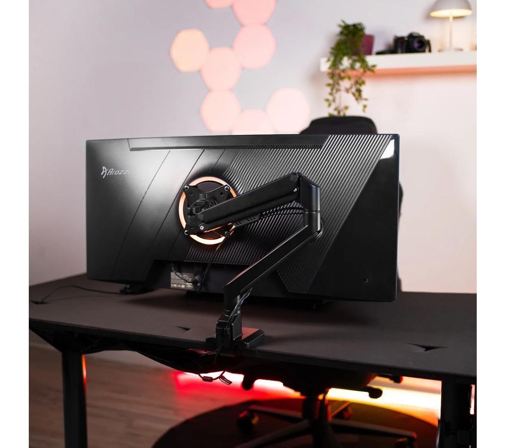 AROZZI Alzare Neo Tilt & swivel Monitor Desk Mount - Black image number 2 of 5