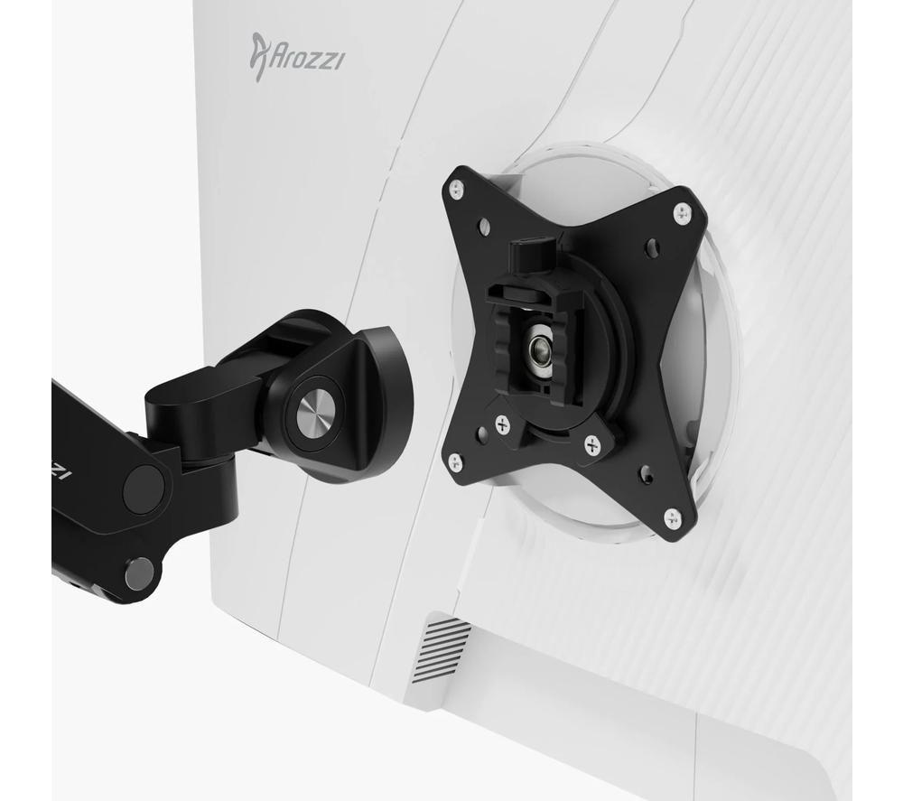 AROZZI Alzare Neo Tilt & swivel Monitor Desk Mount - Black image number 4 of 5