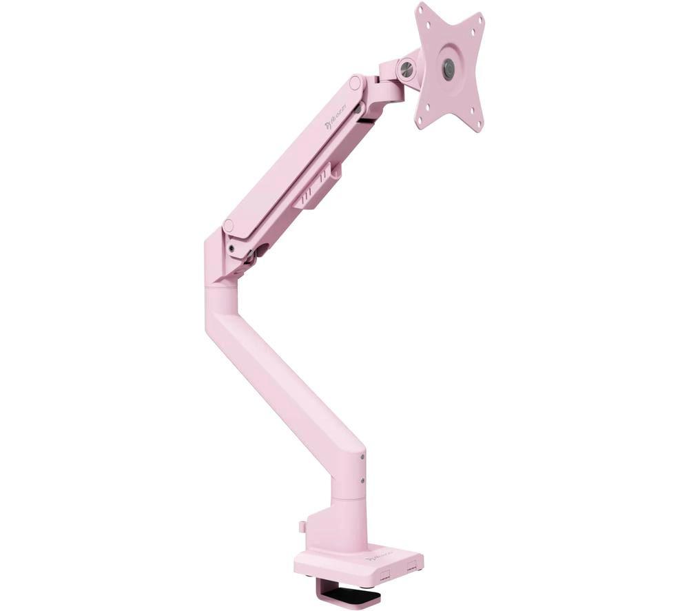 AROZZI Alzare Neo Single Tilt & swivel 17-34" Monitor Desk Mount - Pink image number 3 of 5