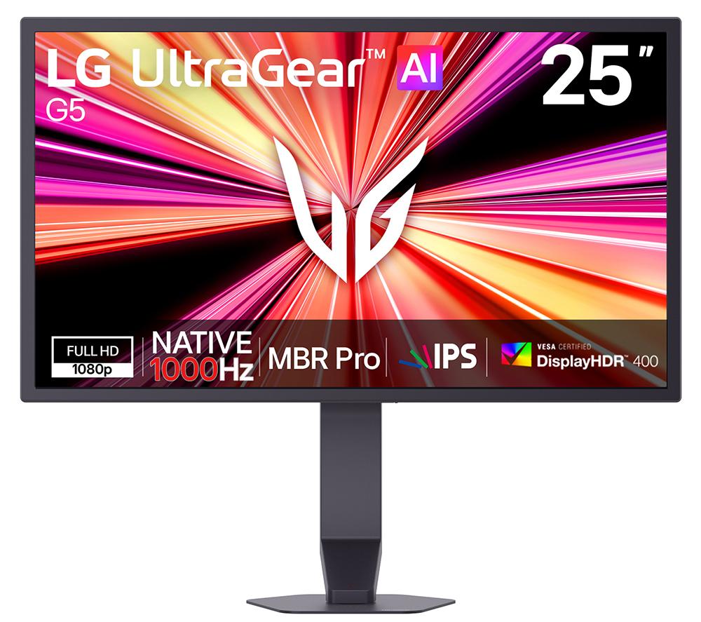 LG UltraGear G5 25G590B-B.AEK Full HD 25inch IPS Gaming Monitor - Purple & Dark Grey