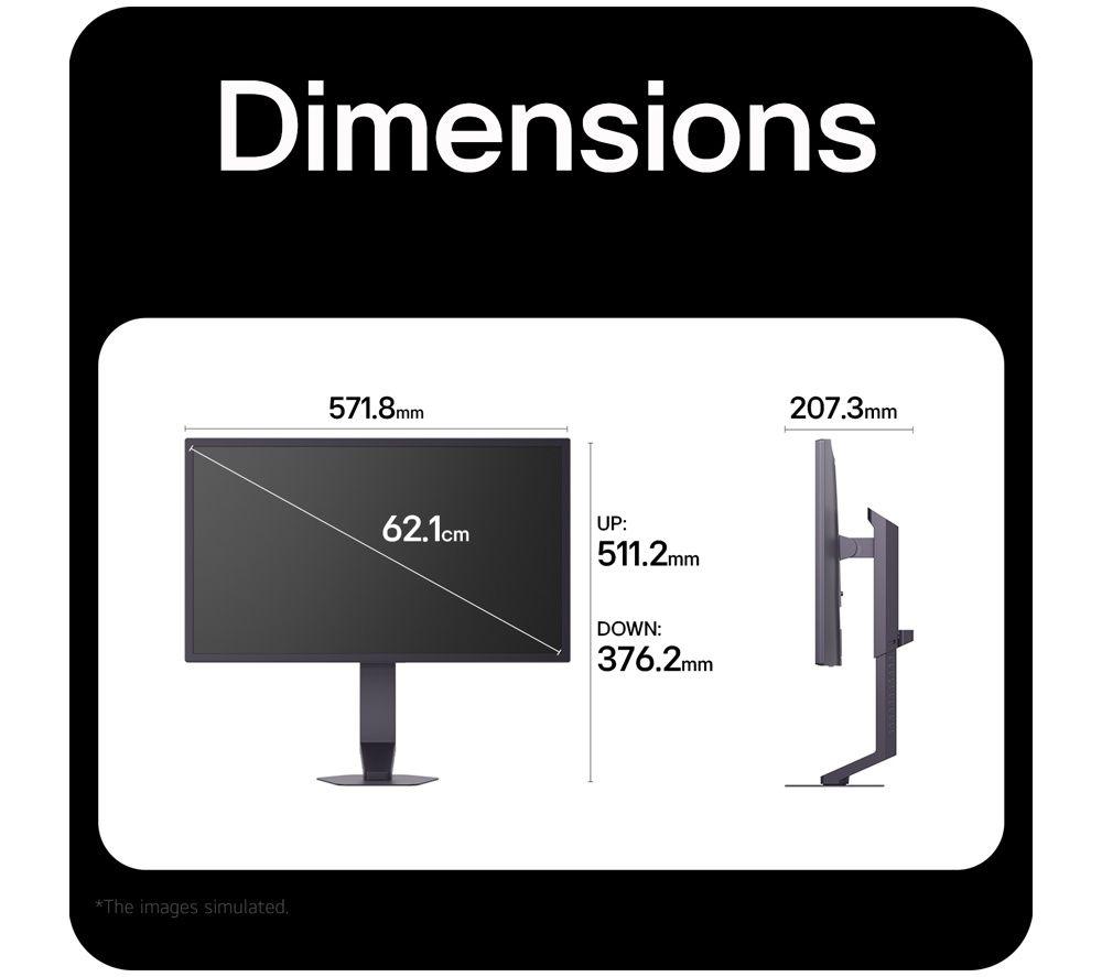 LG UltraGear G5 25G590B-B.AEK Full HD 25" IPS Gaming Monitor - Purple & Dark Grey image number 7 of 7