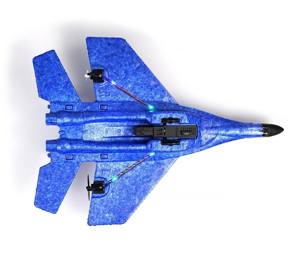 RCG Racing ZY-320 Raptor Mini Remote Control Flying Plane - Blue image number 10 of 14