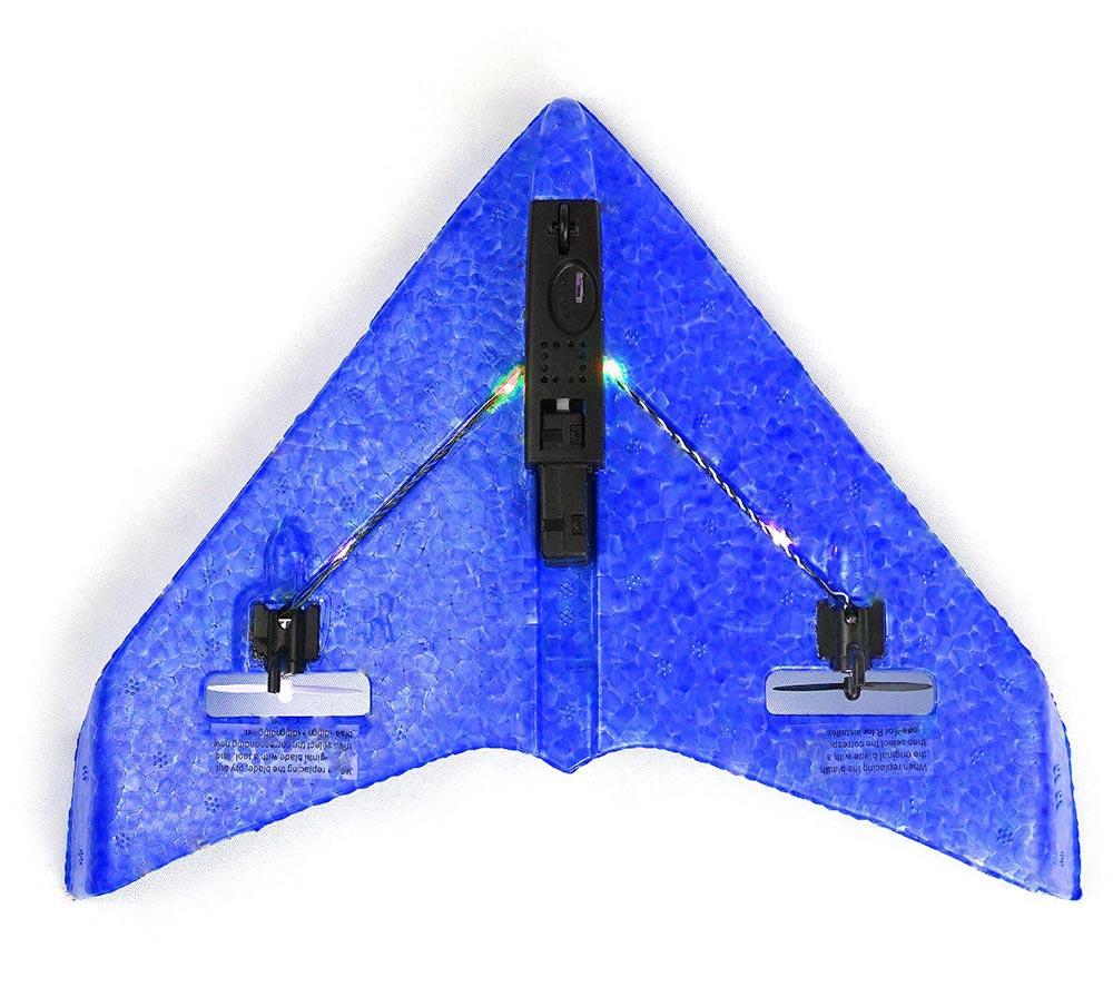 RCG Racing ZY325 Stealth Mini Remote Control Flying-Wing Plane - Blue image number 10 of 13