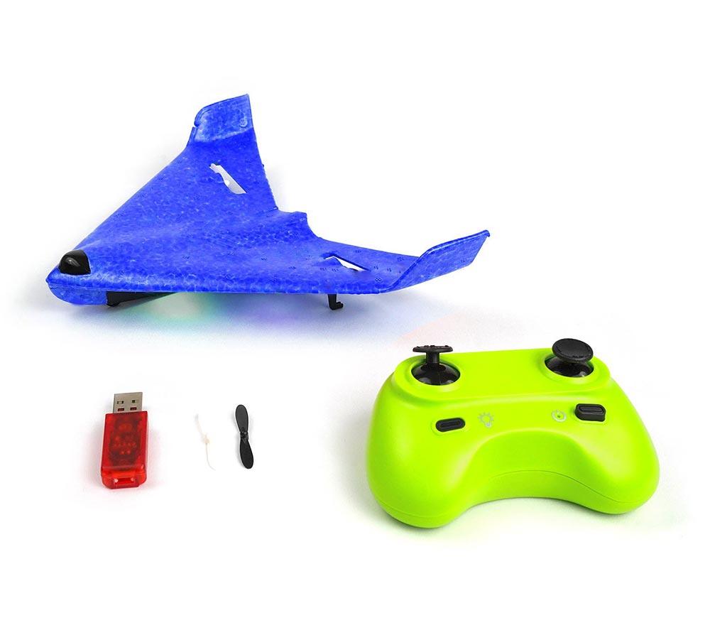RCG Racing ZY325 Stealth Mini Remote Control Flying-Wing Plane - Blue image number 11 of 13