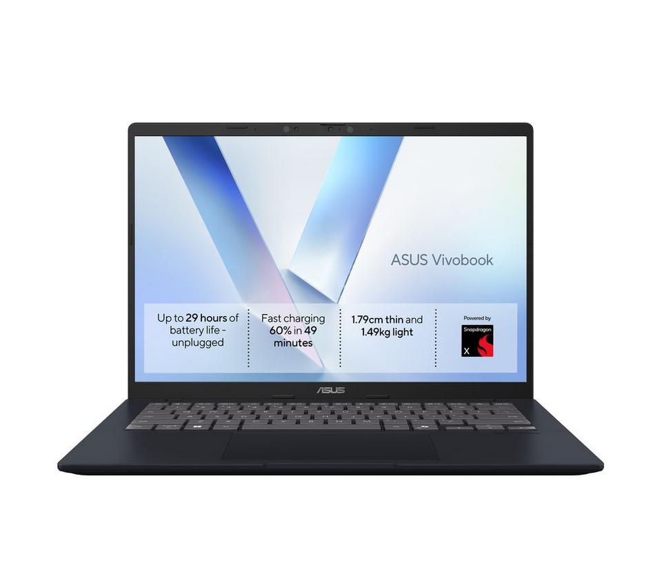 ASUS Vivobook S14 14" Laptop - Snapdragon X, 256 GB SSD, Quiet Blue