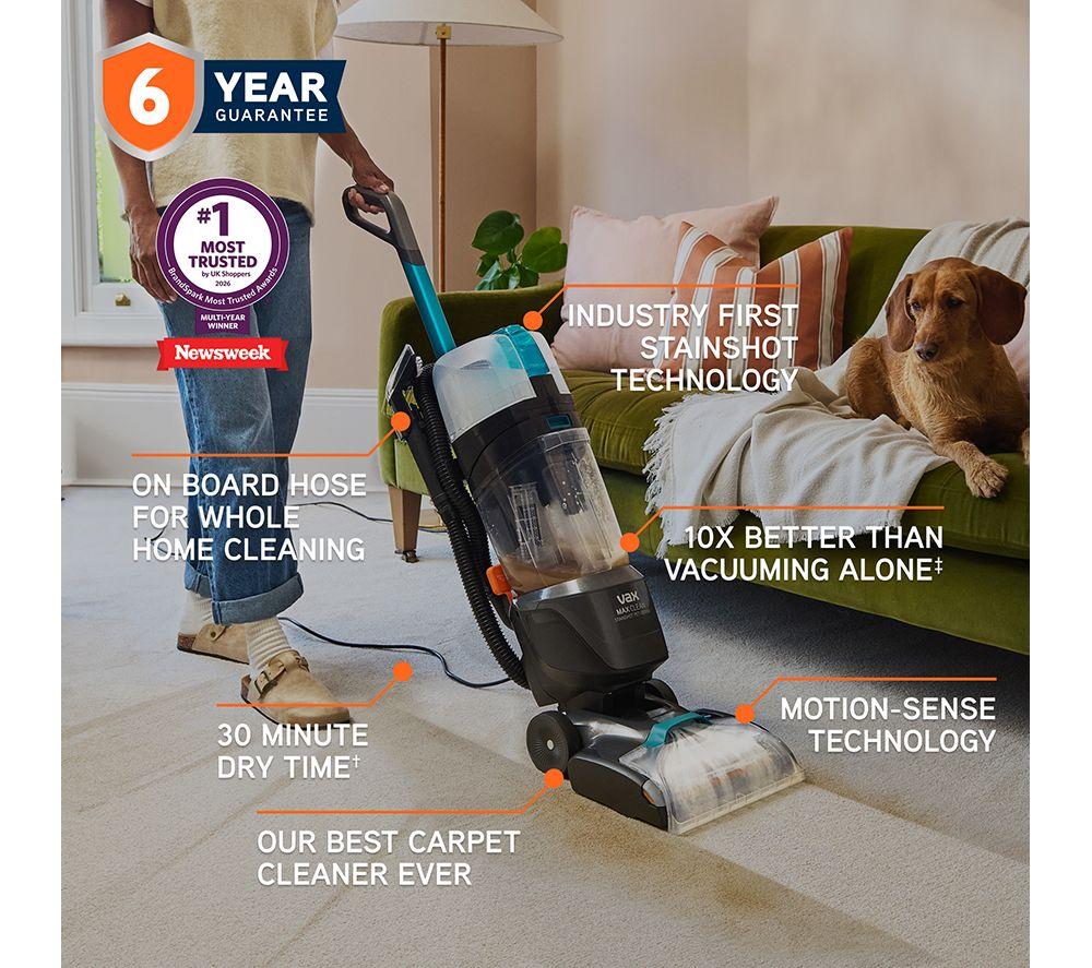 VAX CDCW-MCAP Upright Carpet Cleaner - Black & Grey image number 2 of 11
