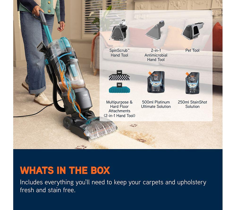 VAX CDCW-MCAP Upright Carpet Cleaner - Black & Grey image number 9 of 11