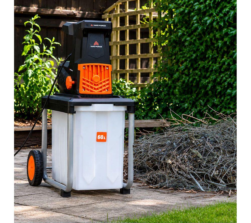 YARD FORCE ER U45-UK 2800 W Electric Garden Shredder - White & Black image number 10 of 12