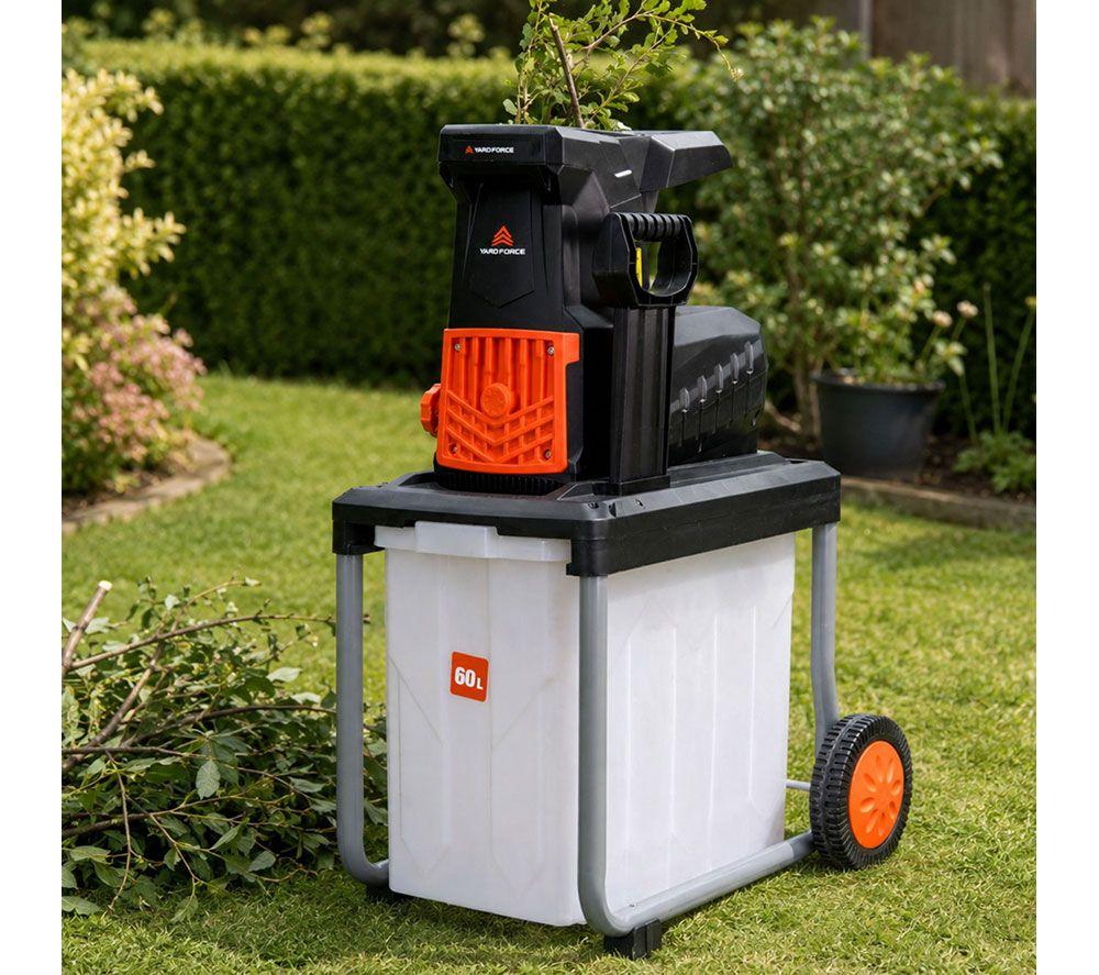 YARD FORCE ER U45-UK 2800 W Electric Garden Shredder - White & Black image number 12 of 12