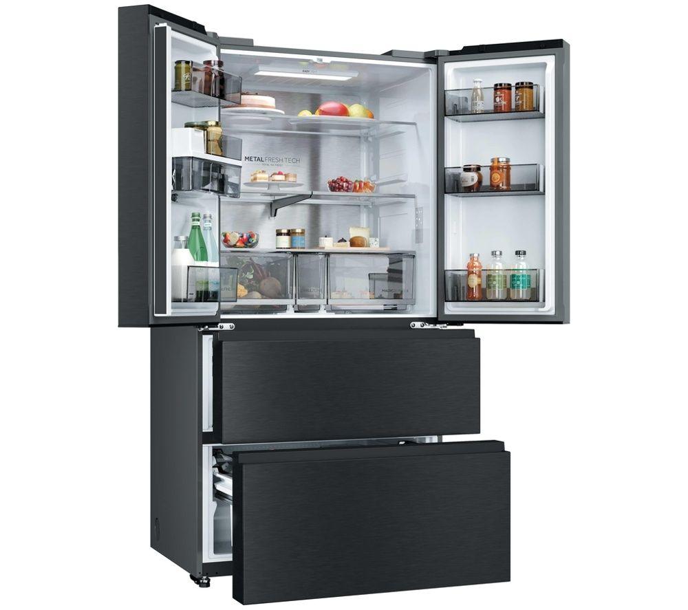 HAIER SpaceFit Series 5 HFKR5718DNGB American-Style Smart Fridge Freezer - Obsidian Black image number 6 of 6