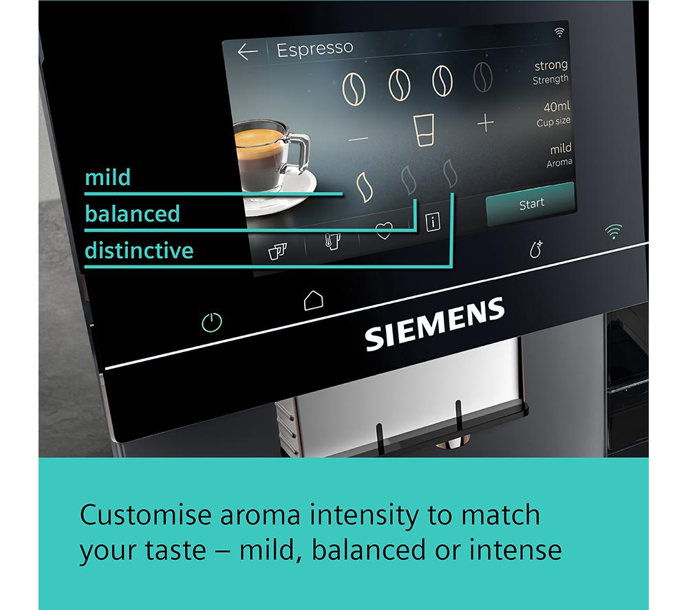 SIEMENS (SIE) TP725G01 EQ700 iAroma Smart Bean to Cup Coffee Machine - Morning Haze image number 4 of 12