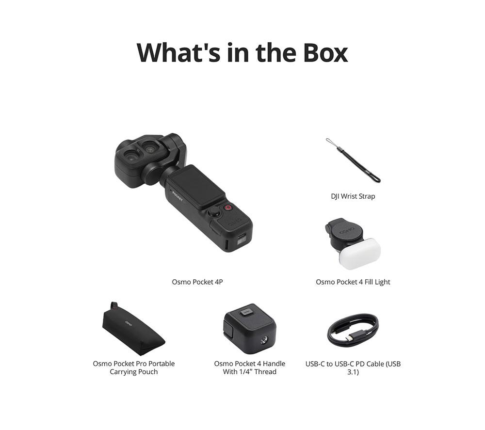 DJI Osmo Pocket 4P 4K Ultra HD Action Camera - Black image number 7 of 9