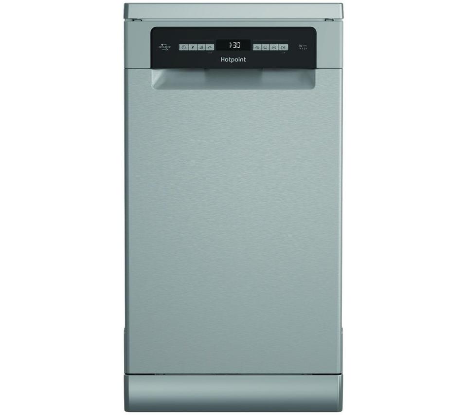 HOTPOINT HP6FA10BS7A0XUK Slimline Dishwasher - Stainless Steel