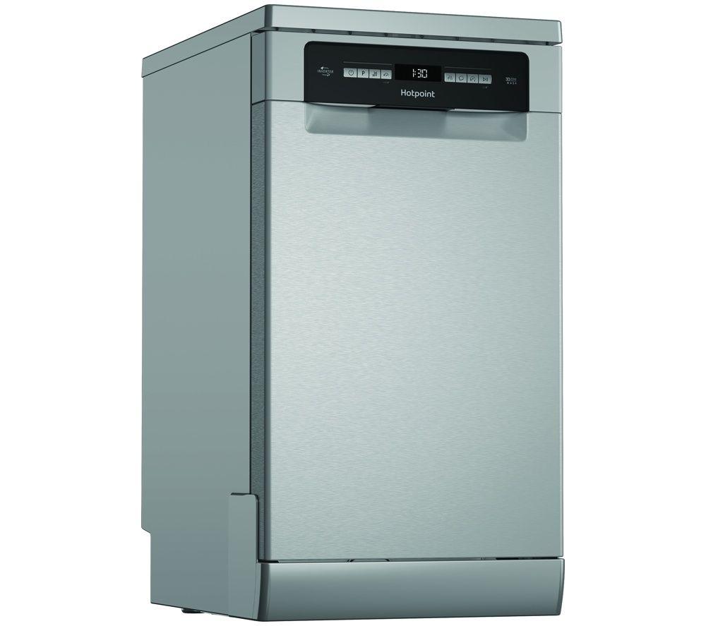 HOTPOINT HP6FA10BS7A0XUK Slimline Dishwasher - Stainless Steel image number 4 of 16