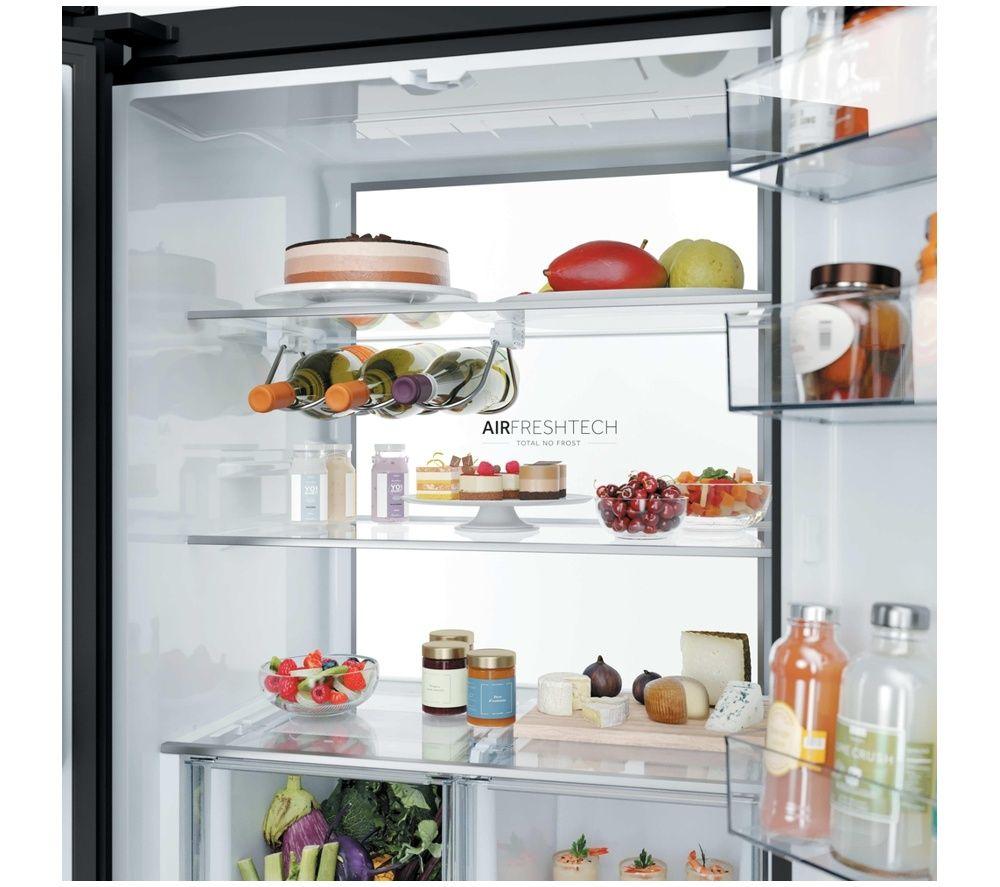 HAIER French Series 5 HFKR5718DNGB American-Style Fridge Freezer - Obsidian Black image number 5 of 5